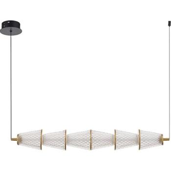  LED Csillár zsinóron SANSA LED/11W/230V arany/átlátszó  kép