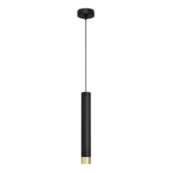  LED Csillár zsinóron TUBA 1xGU10/4,8W/230V fekete/arany  kép
