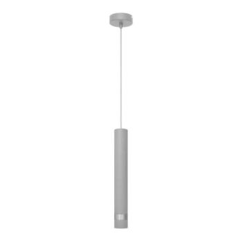  LED Csillár zsinóron TUBA 1xGU10/4,8W/230V szürke/fényezett króm  kép