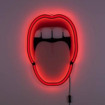 LED dekor fali világítás Tongue, 41x58 cm kép