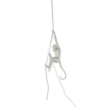 LED dekor függő lámpa Monkey Lamp, fehér, függő kép