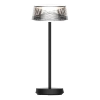  LED Dimmelhető asztali lámpa CASABLANCA LED/3,4W/5V USB 3600 mAh IP44 fekete  kép