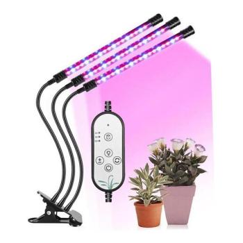  LED Dimmelhető asztali lámpa kapoccsal növények termesztéséhez LED/12W/5V  kép