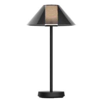  LED Dimmelhető asztali lámpa SERENGETI LED/3,4W/5V USB 3600 mAh IP44 fekete  kép