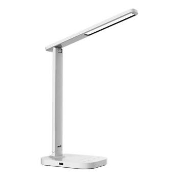  LED Dimmelhető érintős asztali lámpa USB konnektorral KIARA LED/7W/230V fehér  kép