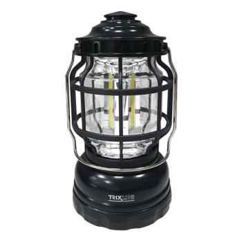  LED Dimmelhető hordozható kemping lámpa 3xLED/3W/3xAA IPX4 fekete  kép