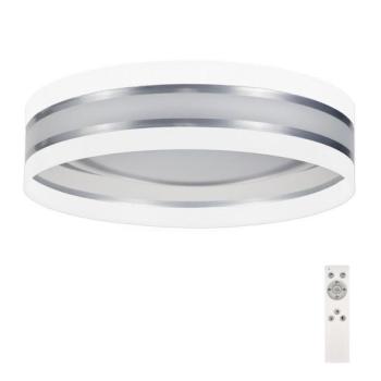  LED Dimmelhető mennyezeti lámpa SMART CORAL LED/24W/230V fehér/ezüst + távirányító  kép