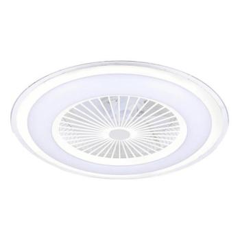  LED Dimmelhető mennyezeti lámpa venilátorral ZONDA LED/48W/230V fehér + távirányító  kép