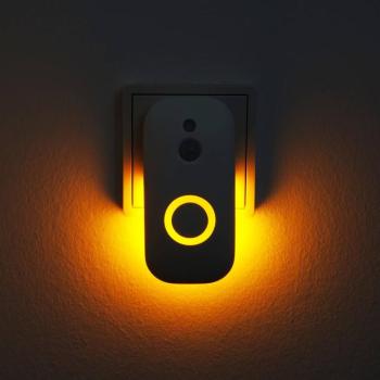 LED-es érzékelős éjszakai lámpa Agena a konnektorhoz kép