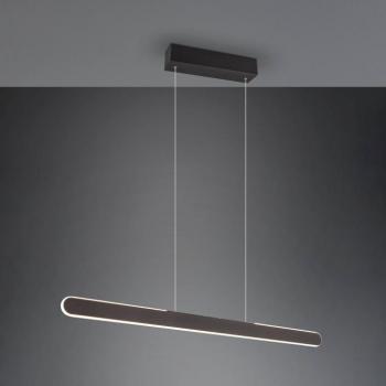 LED-es függőlámpa Helios, fekete, állítható magasságú, fényerőszabályzó CCT kép