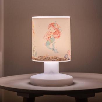 LED-es újratölthető asztali lámpa Mara sellő, színes, 21 cm kép