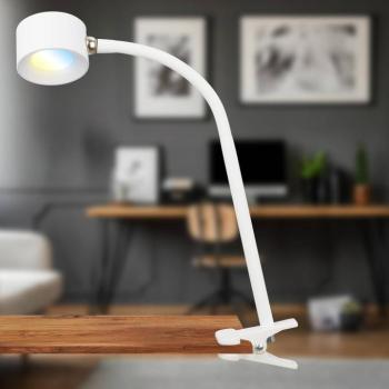 LED-es újratölthető bilincslámpa Tari, fehér, CCT, érintésvezérlés, USB kép