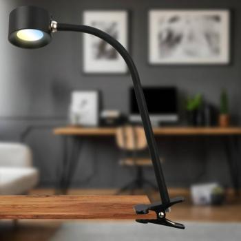 LED-es újratölthető bilincslámpa Tari, fekete, CCT, érintésvezérlés, USB kép