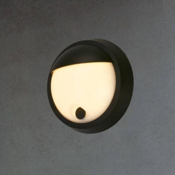 LED-es, újratölthető kültéri fali lámpa 3784015, fekete Touch dimmer Ø 17 cm kép