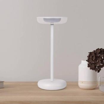 LED-es újratölthető teraszvilágítás Pasi, fehér Magasság 26 cm Fém Touch kép