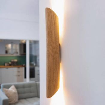 LED fali lámpa Colombia, natúr tölgy kép