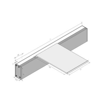 LED fali lámpa Intero-Line, fekete, 120 cm, alumínium, CCT fel/le, CCT le kép