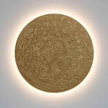 LED fali lámpa Meteor, arany színű, Ø 100 cm, vas kép