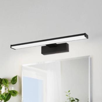 LED fali lámpa Pandella 1, hossza 40 cm, fekete, alumínium kép