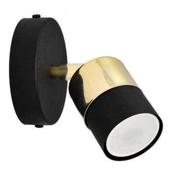  LED Fali spotlámpa TUBSSON 1xGU10/4,8W/230V fekete/arany  kép