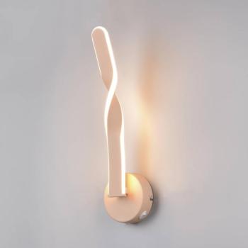 LED fali világítás Ginko, homok, fém, magasság 45,5 cm kép