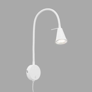 LED fali világítás Tusa, fehér, fém, 45 cm, hajlított kar kép