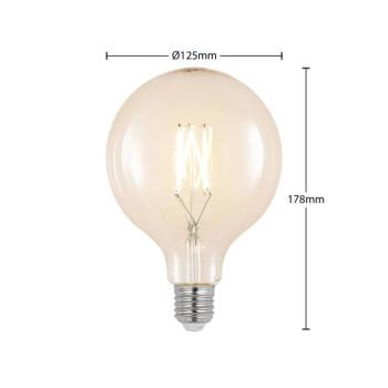 LED filament E27 8 W 2700 K G125 gömb átlátszó 3 kép