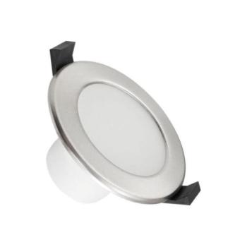  LED Fürdőszobai beépíthető lámpa LED/7W/230V 3000K ezüst IP44  kép