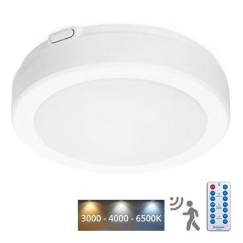  LED Fürdőszobai mennyezeti lámpa érzékelővel NAIROS LED/12W/230V IP65 fehér + távirányító  kép