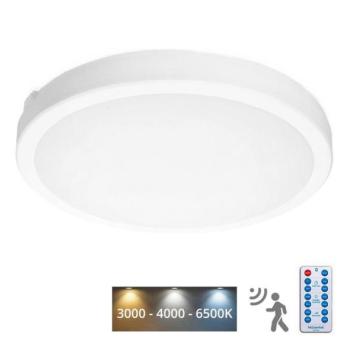  LED Fürdőszobai mennyezeti lámpa érzékelővel NAIROS LED/36W/230V IP65 fehér + távirányító  kép