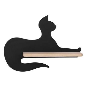  LED gyerekszoba fali lámpa polccal BLACK CAT LED/5W/230V  kép