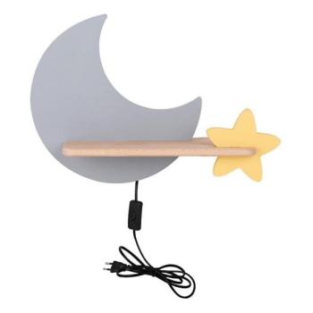  LED gyerekszobai fali lámpa polccal MOON LED/5W/230V  kép