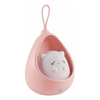  LED Gyermek Tájoló lámpa érzékelővel KITTY LED/0,5W/5V USB rózsaszín  kép