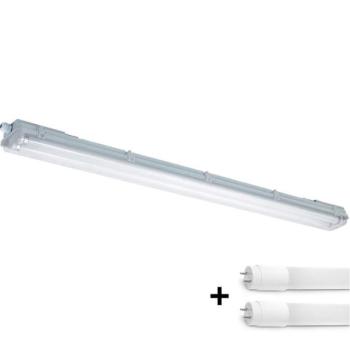  LED Ipari fénycsöves világítás T8 2xG13/18W/230V 4000K IP65 128,5 cm  kép