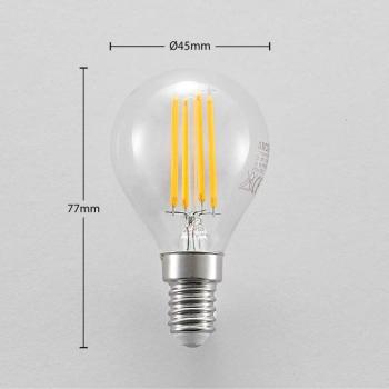 LED izzó E14 P45, 4W, világos, 2,700K, dimmelhető, 3 darabos készlet kép