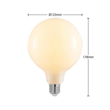 LED izzó E27 8 W 2 700 K G125 dimm opál 2-es kép