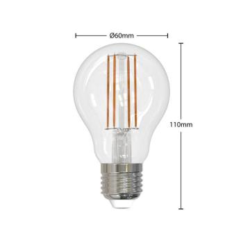 LED izzószál E27 8W világos 2,700K dimmelhető 3 darabos készlet kép