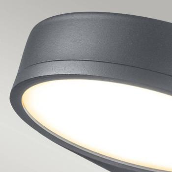 LED külső fali világítás Zola, acél, szürke kép