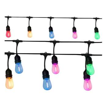  LED Kültéri dekoratív lánc PARTY NEON 7,6 m 10xE27/0,6W/36V IP44  kép
