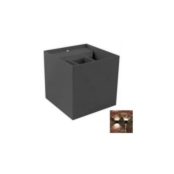  LED Kültéri fali lámpa 2xLED/3W/230V IP54 antracit  kép
