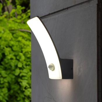 LED kültéri fali lámpa Cairo, antracit, műanyag, szenzoros kép