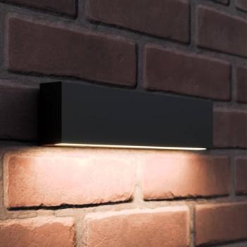 LED kültéri fali lámpa Elvira, antracit, fém, meleg fehér, IP65 kép