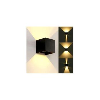  LED Kültéri fali lámpa KREON 2xLED/3W/230V IP54 4000K fekete  kép