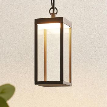 LED kültéri függő lámpakocka üvegbúrával, 26 cm kép
