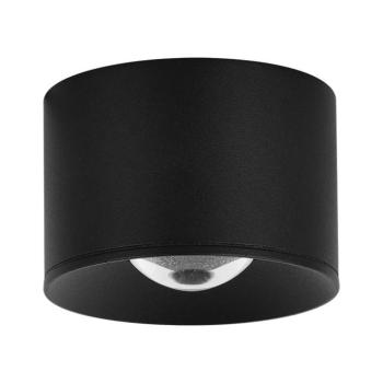 LED kültéri mennyezeti spotlámpa S131, Ø 8 cm, homokfekete kép