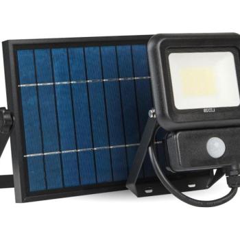  LED kültéri napelemes reflektor érzékelővel LED/20W/3,7V 6500K IP65 4400 mAh  kép