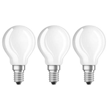 LED lámpa E14 4W, meleg fehér, 470 lumen, 3 db kép