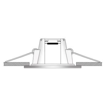 LED lámpa Holstein IP65, 116° merev, acél kép