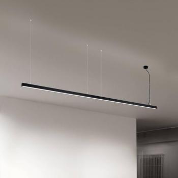 LED mennyezeti lámpa Bounce, fekete, hossza 113 cm, CCT, alumínium kép