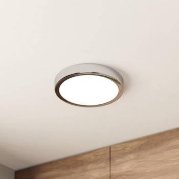 LED mennyezeti lámpa Fueva 5 IP44 3000K króm Ø21cm kép